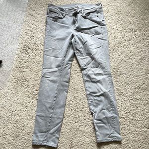 Loft modern skinny jeans in light grey size 10P